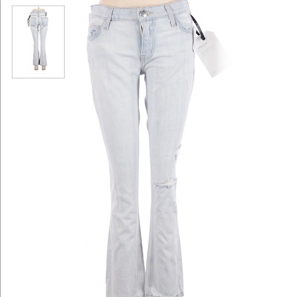 Current/Elliott NWT Light Wash Boyfriend Cut